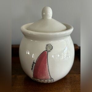 RAE DUNN SUGAR BOWL Merry Christmas